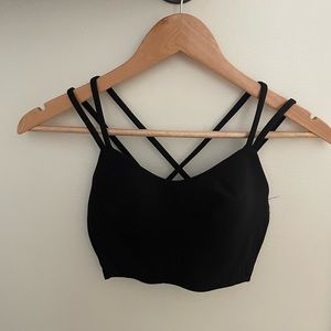 Like a Cloud *ribbed* Lululemon bra. Light support. Black.